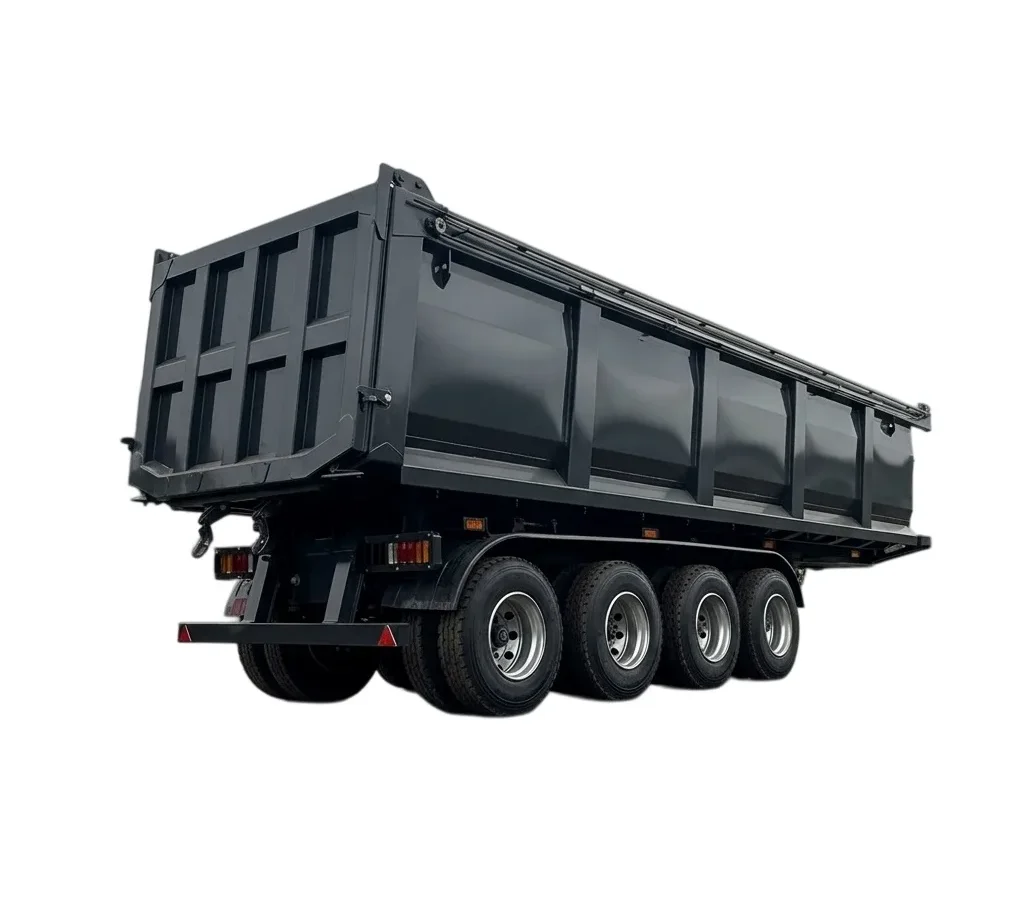 3 Axle Hydraulic Dump Trailer 30000kg Payload Capacity