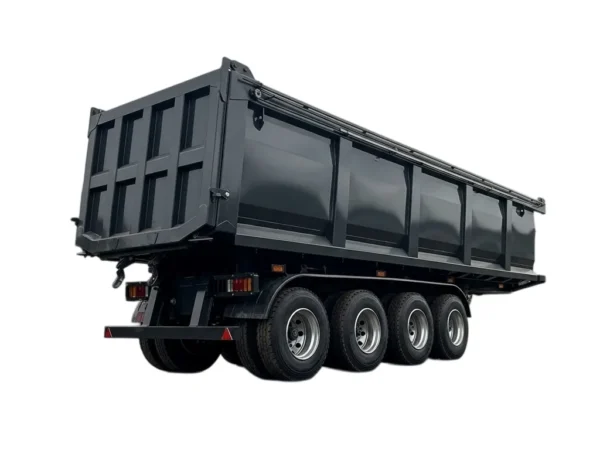 3 Axle Hydraulic Dump Trailer 30000kg Payload Capacity