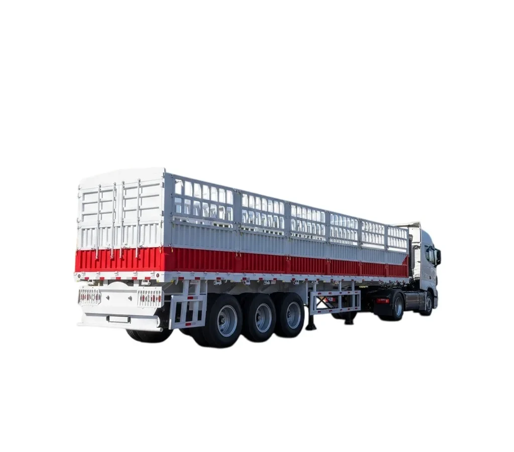 3 axle livestock trailer | 60T-150T Steel Fence Trailer