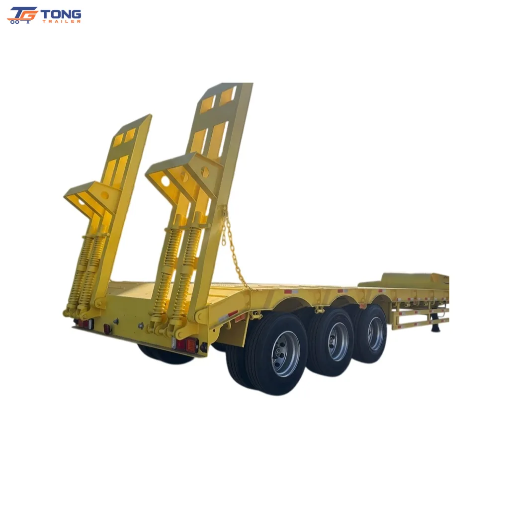 3 Axle Low Bed Semi Trailer up to 150T for Heavy Haulage gallery 1