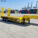 3 Axle Low Bed Semi Trailer up to 150T for Heavy Haulage gallery 2