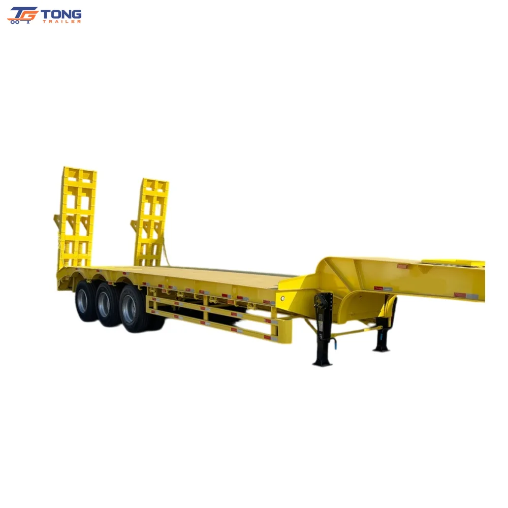 3 Axle Low Bed Trailer | 60T Gooseneck Semi Trailer gallery 1