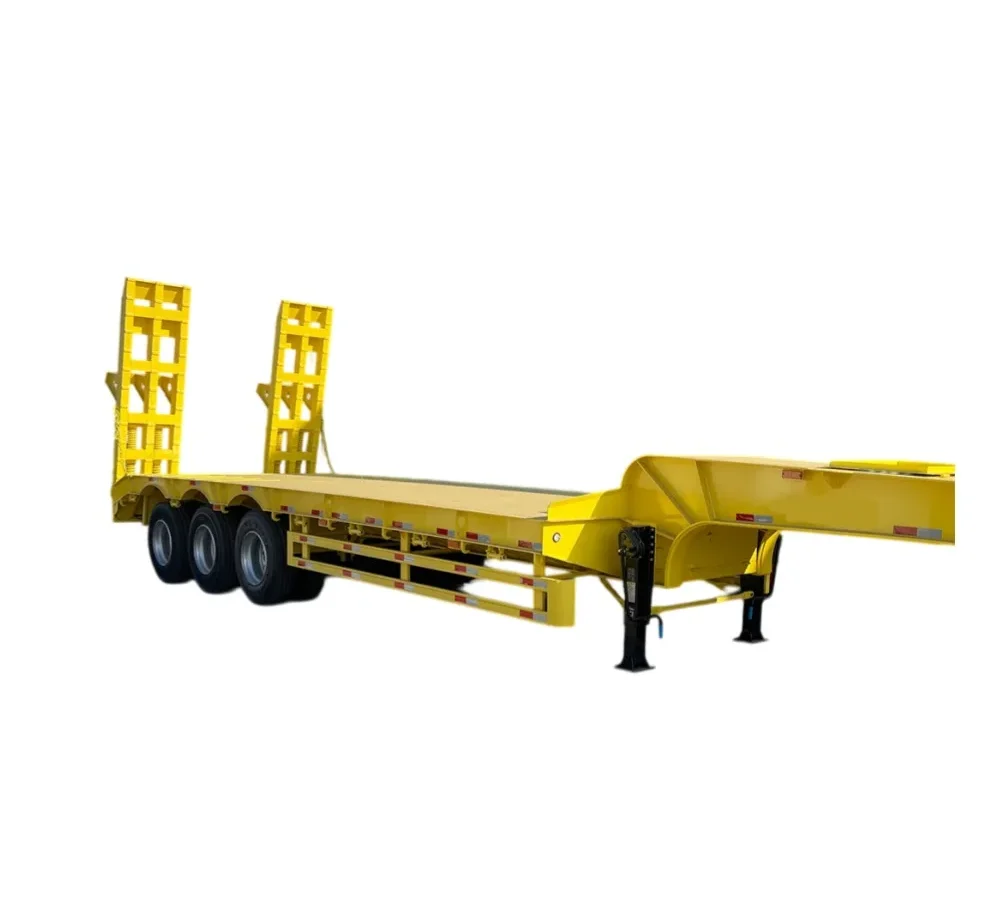 3 Axle Low Bed Trailer | 60T Gooseneck Semi Trailer