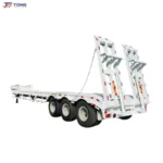 3 axle lowbed semi trailer 60T-150T Heavy Duty gallery 1