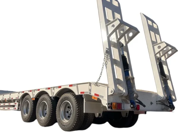 3 Axle Lowbed Semi Trailer 60T-150T Heavy Duty