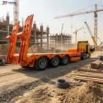 3 axle lowbed semi trailer 60T-150T Load Capacity gallery 2