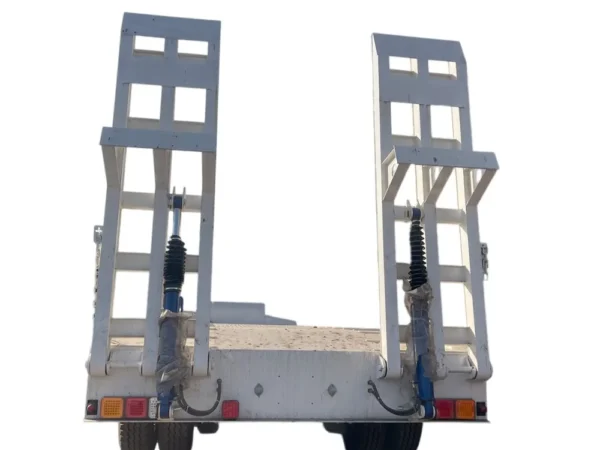 3 axle lowbed semi trailer for 100 Ton Excavator