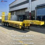 3 Axle Lowbed Semi Trailer for Excavator Transport gallery 2