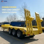 3 Axle Lowbed Semi Trailer for Excavator Transport gallery 4