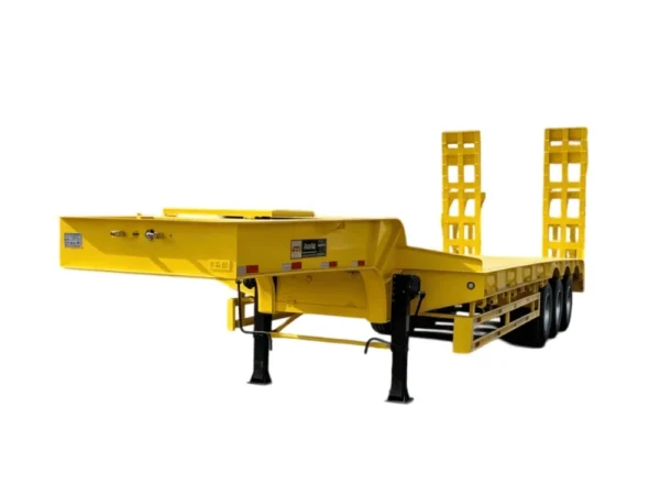 3 Axle Lowbed Semi Trailer for Excavator Transport