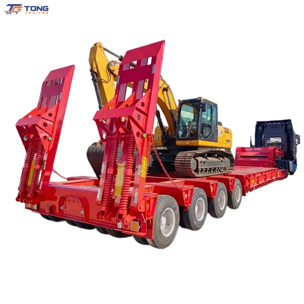 3 Axle Lowbed Trailer 60-100T Low Loader for Sale gallery 5