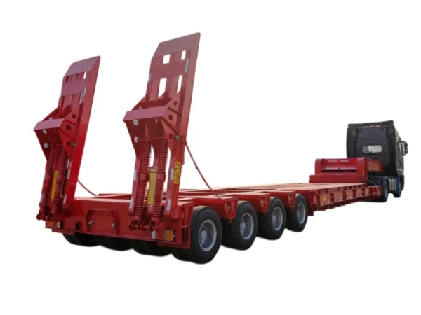3 Axle Lowbed Trailer 60-100T Low Loader for Sale