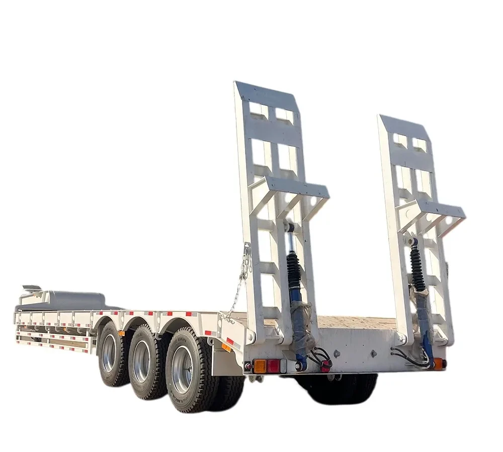 3 Axle Lowbed Trailer 60-150T for Heavy Machinery
