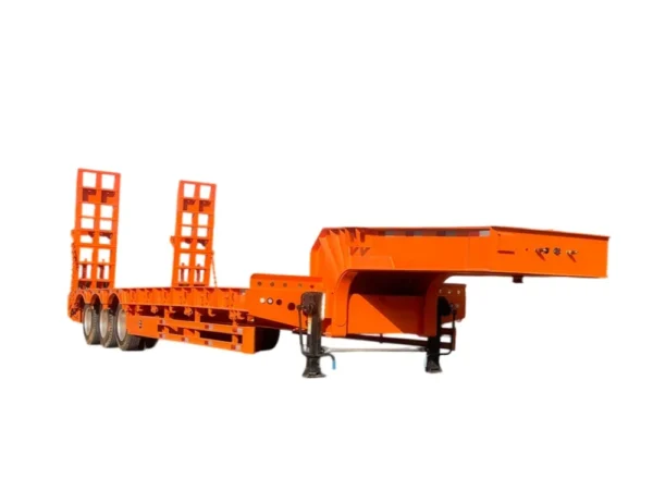 3 axle lowboy semi trailer 60-150 Ton Heavy Duty Low Bed