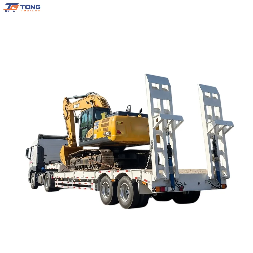 3-Axle Lowboy Semi Trailer, 60-150T Payload gallery 1