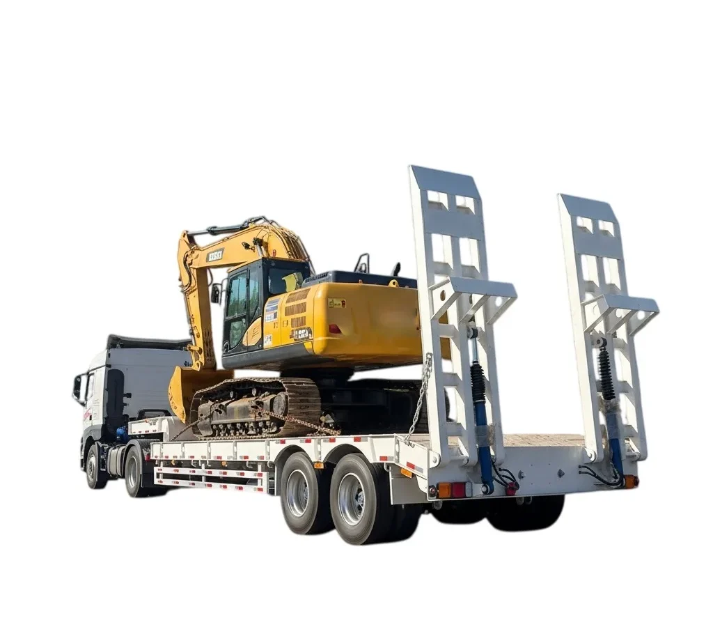 3-Axle Lowboy Semi Trailer, 60-150T Payload