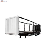 3 Axle Side Curtain Semi Trailer 60T to 150T Payload gallery 1