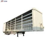 3 Axle Side Curtain Semi Trailer 60T to 150T Payload gallery 2