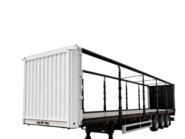 3 Axle Side Curtain Semi Trailer 60T to 150T Payload