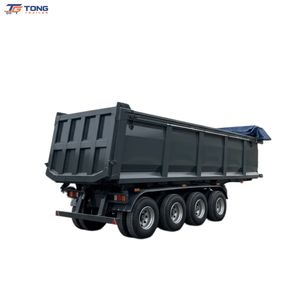 3 axle tipper trailer | Heavy Duty 30T Rear Dump Semi gallery 1
