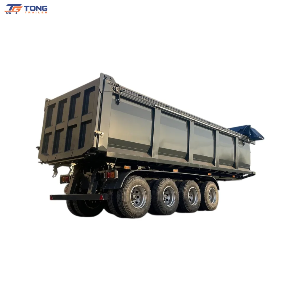 3 axle tipper trailer | Heavy Duty 30T Rear Dump Semi gallery 6