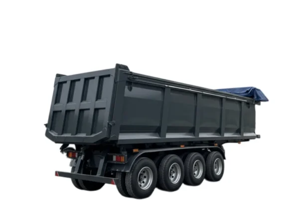 3 axle tipper trailer | Heavy Duty 30T Rear Dump Semi