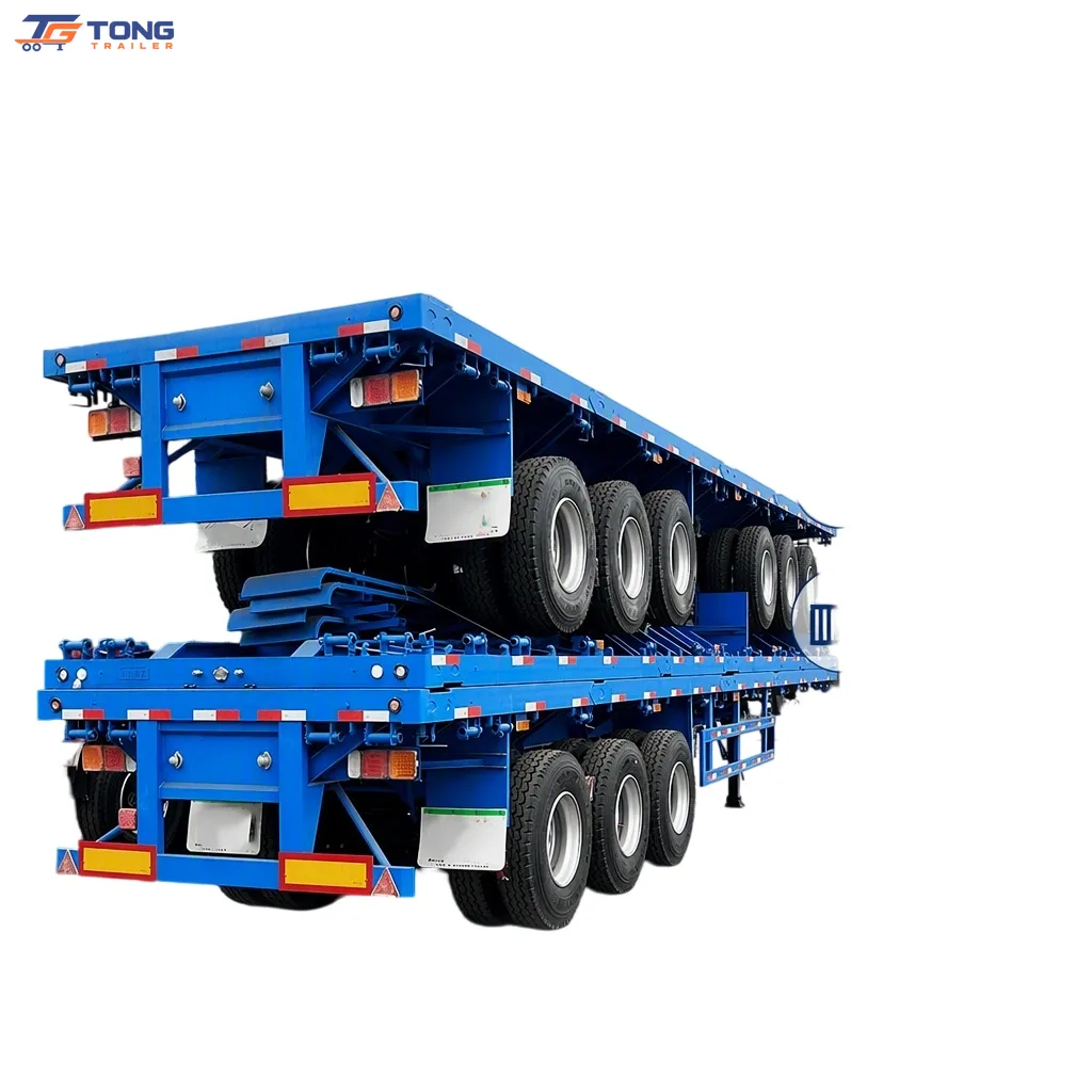 30 Ton Flatbed Semi Trailer | 3 Axle Steel Deck for Sale gallery 1