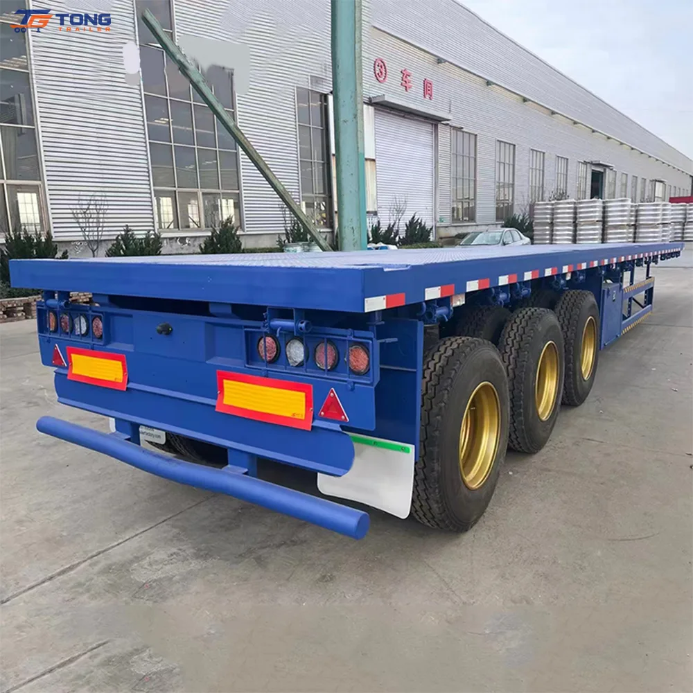 30 Ton Flatbed Semi Trailer for Heavy Transport gallery 4