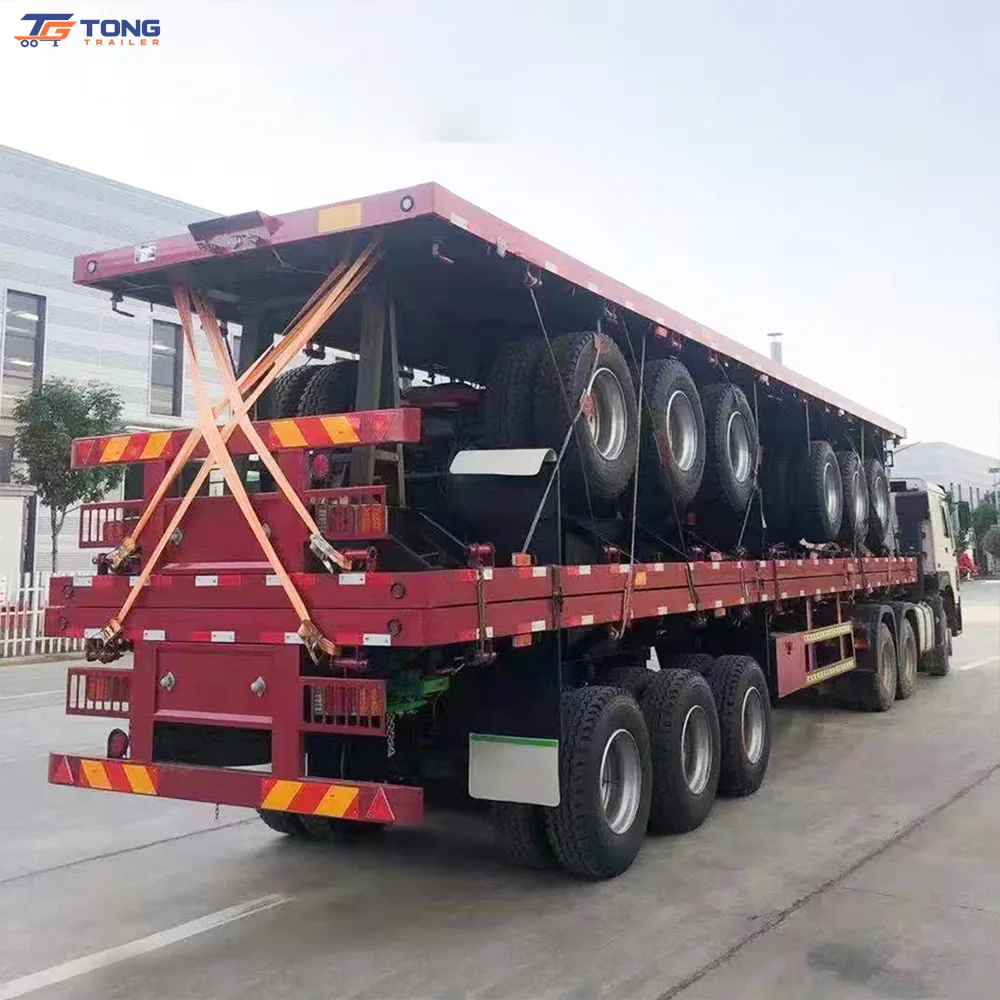 30 Ton Flatbed Semi Trailer for Heavy Transport gallery 6