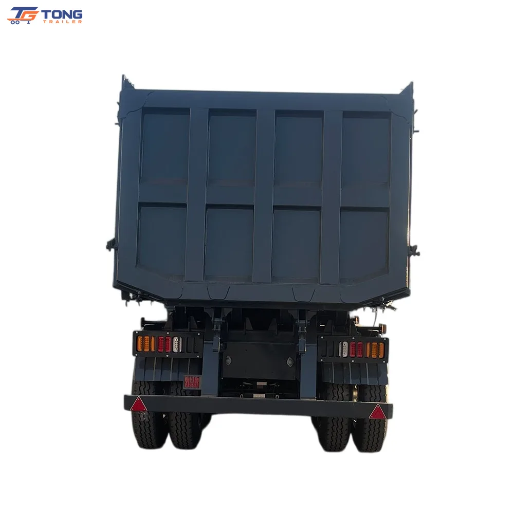 4 axle coal mining dump trailer with 30000 KG payload gallery 5