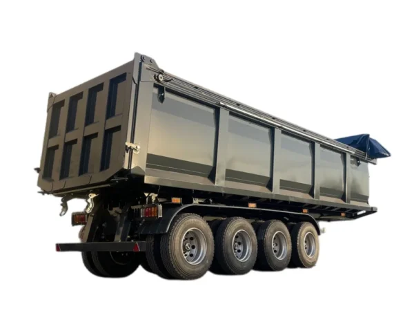 4 axle coal mining dump trailer with 30000 KG payload