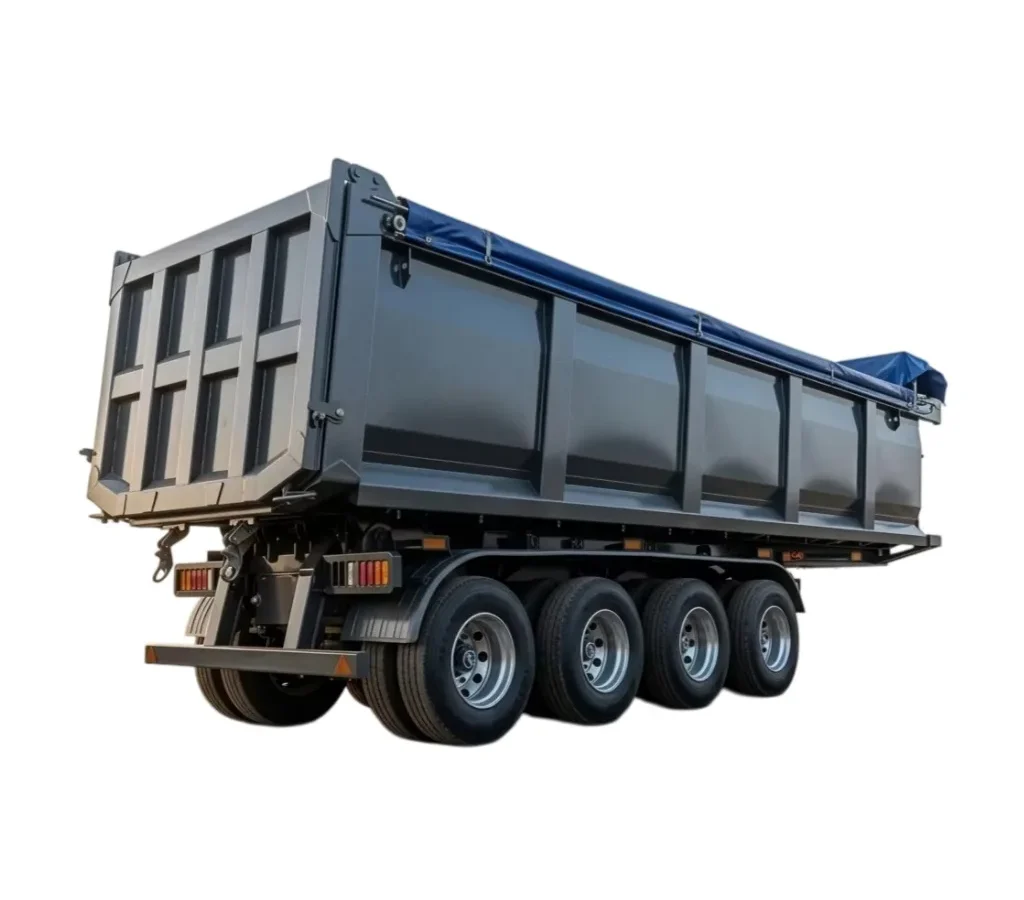 4 axle dump semi-trailer 30000kg Payload for Mining