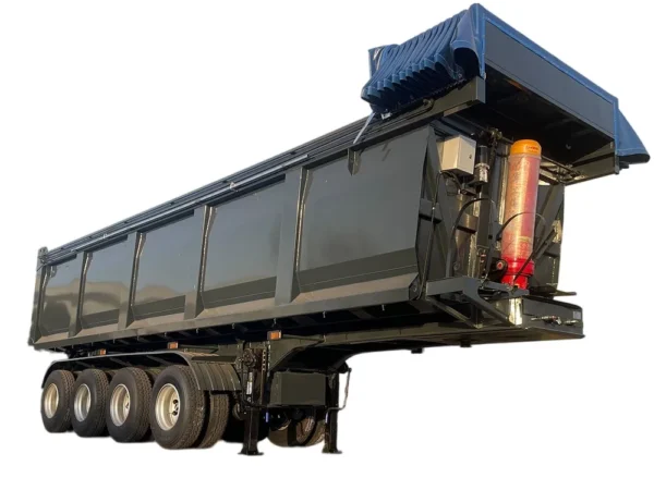 4 Axle Dump Semi Trailer 50-60 Ton Heavy Duty