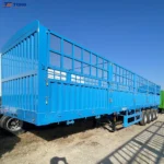 4 Axle Fence Cargo Trailer 60T Steel Semi-Trailer gallery 4
