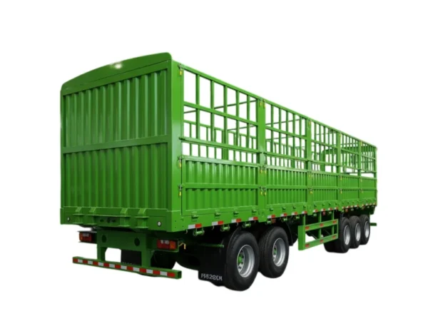 4 axle fence semi trailer 60-150T Bulk Cargo Transport