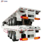 4 axle flatbed semi trailer 50t steel deck for sale gallery 1