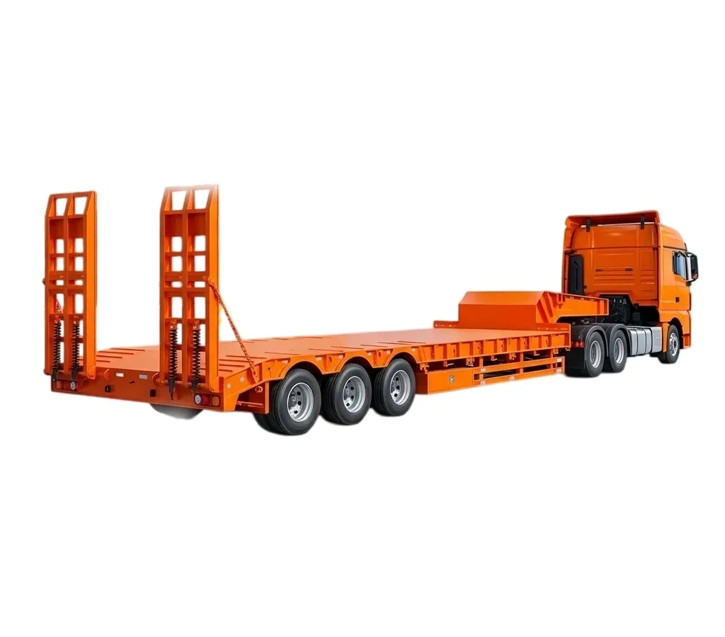 4 Axle Low Bed Semi Trailer | 60T-150T Heavy Haul