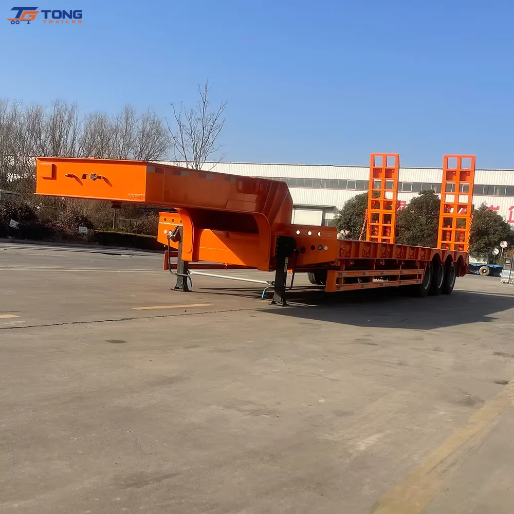 4 Axle Low Bed Semi Trailer | 60T-150T Heavy Haul gallery 5