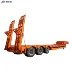 4 axle lowbed semi trailer 60-100 ton low loader for sale gallery 1