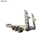 4 Axle Lowbed Semi Trailer 60T-100T Load Capacity gallery 1