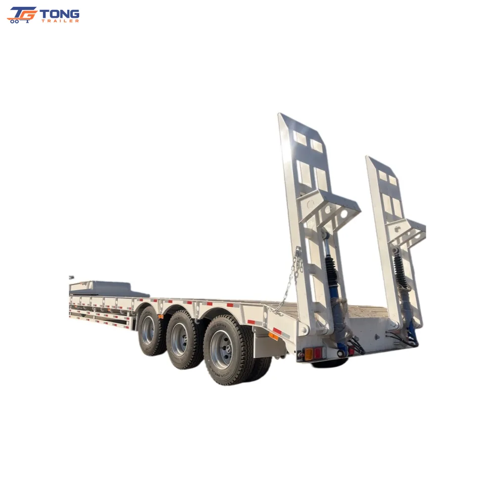 4 Axle Lowbed Semi Trailer 60T-100T Load Capacity gallery 1