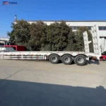 4 Axle Lowbed Semi Trailer 60T-100T Load Capacity gallery 2