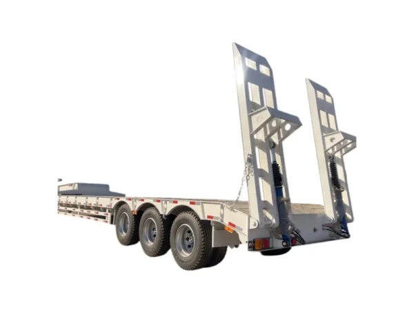 4 Axle Lowbed Semi Trailer 60T-100T Load Capacity