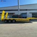 4 Axle Lowbed Trailer 60-150 Ton Low Loader Semi Trailer gallery 3