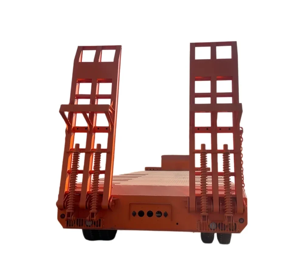 4 Axle Lowbed Trailer 60-150T, 11.5-13m Steel Deck