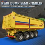 40-60 ton dump semi trailer 3-4 axle rear tipping for sale gallery 6