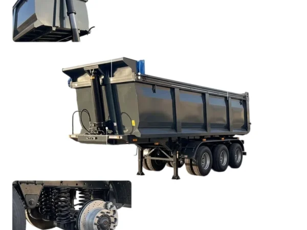 40-60 Ton Hydraulic Dump Semi Trailer 3/4 Axle