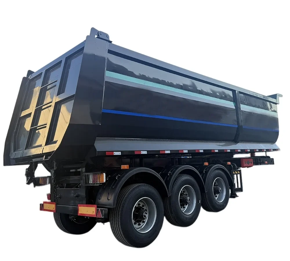 40 Ton 3-Axle Hydraulic Dump Semi-Trailer for Mining