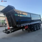 40 Ton 3-Axle Hydraulic Dump Semi-Trailer for Mining gallery 2