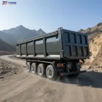 40 Ton Dump Semi Trailer 2 3 Axle for Stone Sand Mining gallery 6